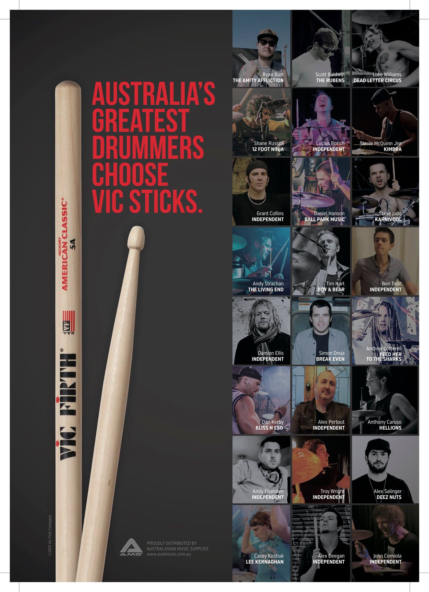 vic firth ad 2015